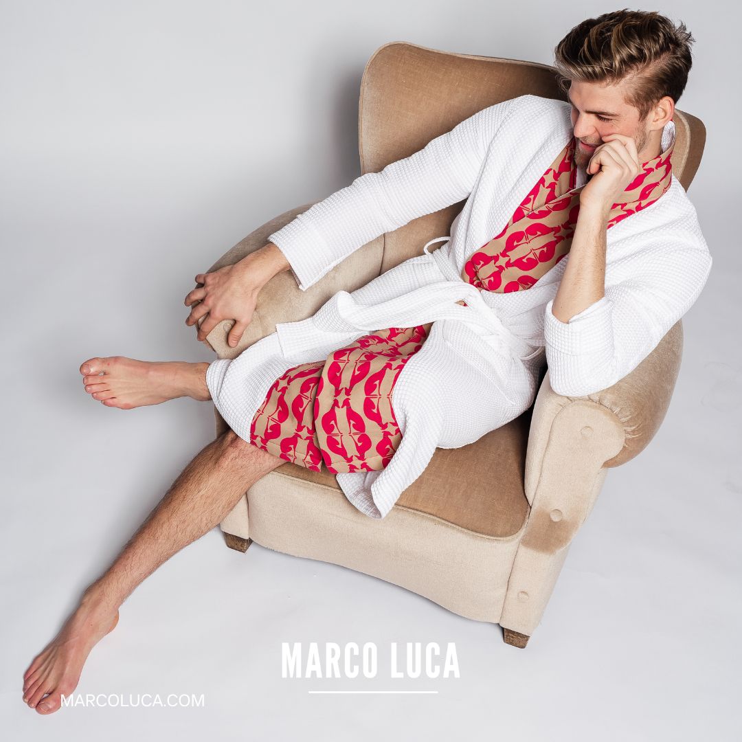 Robe de chambre nid d'abeille Marco Luca